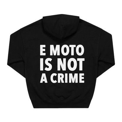 Bluza ,,E MOTO IS NOT A CRIME" - Czarna